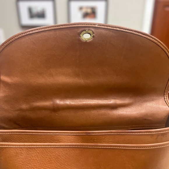 AUTHENTIC Vintage British Tan Leather Coach Briefcase-5264 Lexington 80s Unisex - Picture 7 of 12